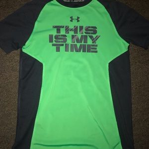 Under armour this is my time Boys shirt.